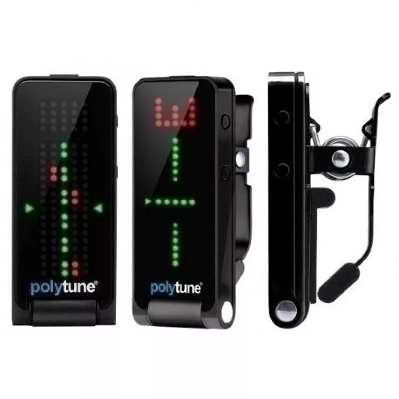 Clip-Tuner TC Electronic PolyTune Clip Schwarz — kompaktes chromatisches und polyphones Stimmgerät