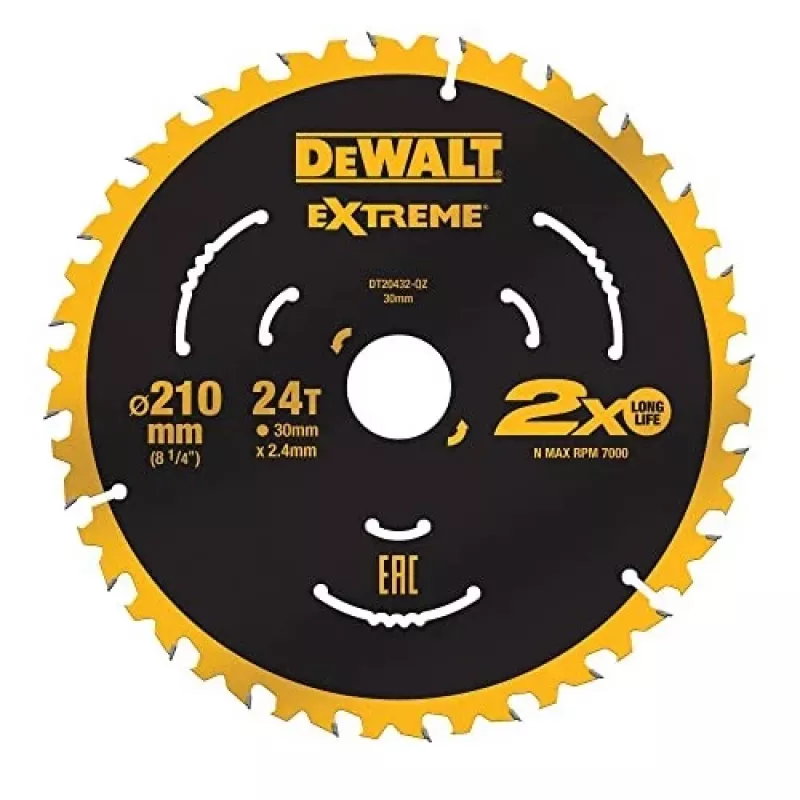 Kreissägeblatt DeWALT DT20432-QZ 21 cm Wolframcarbid-bestückt