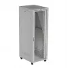 Rack-Schrank LANBERG FF01-8047-12SL 47U 800x1000 mm grau mit vorderen und hinteren Glastüren und Platz für LCD-Panel