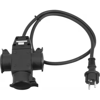 Verlängerungskabel EUROLITE 30247014 — 1 m, 3-fach, 3×1,5 mm