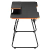 Maclean Gaming-Schreibtisch NanoRS mit Monitorablage max. 50 kg Höhe 850 mm Schwarz RS170, Gaming-Tisch, Schwarz