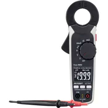 Voltcraft VC541 Ableitstromzange 100µA digital CAT III 600 V Anzeige Zählwerte 2000 Ableitstrom (VC-16044230)