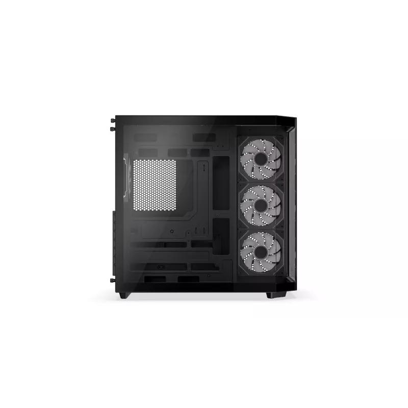 PC-Tower-Gehäuse KRUX Empero KRXD010, ATX, schwarz – unterstützt GPUs bis zu 420 mm, CPU-Kühler bis zu 155 mm, 2x 3,5 Zoll + 3x 2,5 Zoll Einschübe