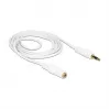 Audio-Kabel 3,5 mm M-F DeLOCK 83767 2 m Weiß