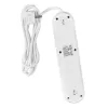Steckdosenleiste MACLEAN MCE394W — 3 Steckdosen, 3×USB 2,1A, 110–240V AC, 2500W, 1,5 m Kabel, weiß