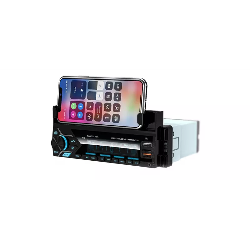 Auto-Digital-Media-Receiver Navitel RD6 — 4x45 W Audioplayer, Wiedergabe von digitalen und externen Quellen, Single-DIN-Einbau