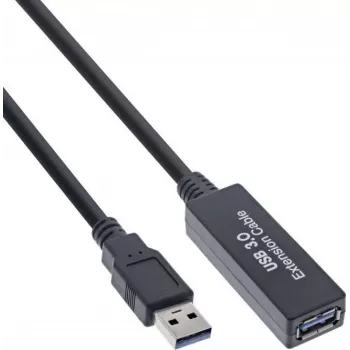 Aktives USB 3.2 Verlängerungskabel Kindermann 5773000311, 10 m, A-Stecker auf A-Buchse