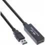 Aktives USB 3.2 Verlängerungskabel Kindermann 5773000311, 10 m, A-Stecker auf A-Buchse