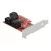 SATA PCI Express x4 Karte DeLOCK 6 Port Low Profile Formfaktor