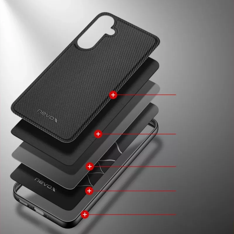 StyleShell NYLO, Hülle Schwarz, Samsung Galaxy A35 5G