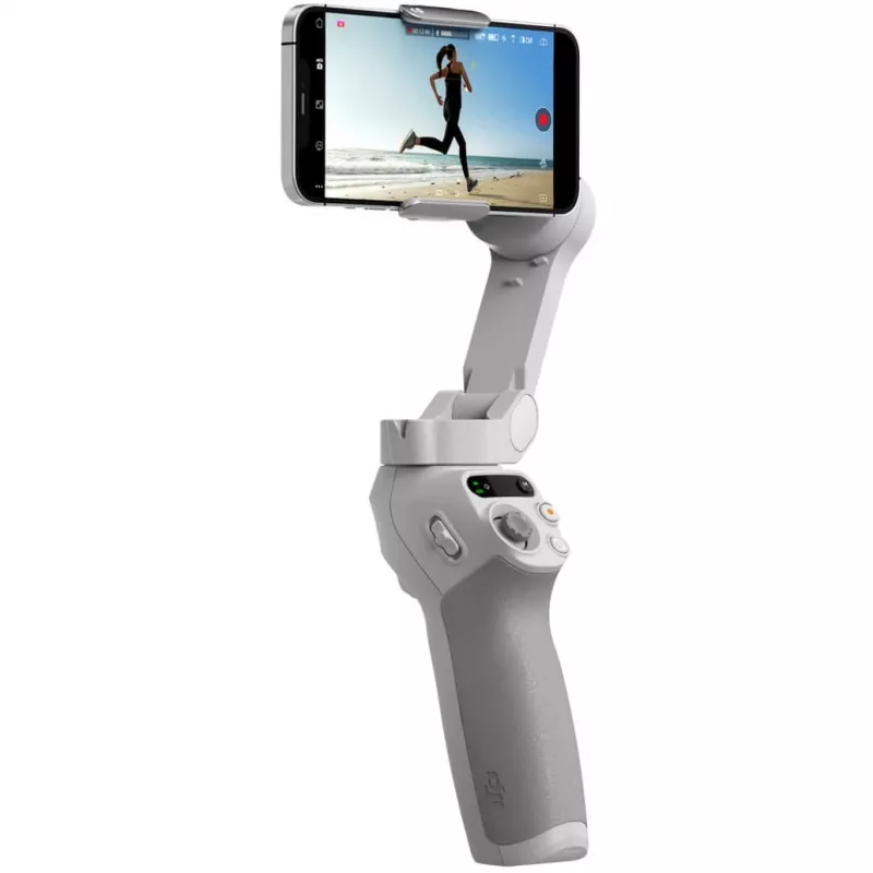 DJI OM SE Gimbal Grau Bluetooth inkl. Handyhalter Tasche Maximallast 290 g
