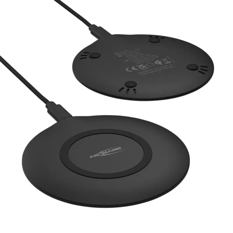 Kabelloses Ladegerät Ansmann WiLine 15R Smartphone Schwarz USB Innenbereich 9V