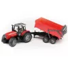 Traktormodell BRUDER Massey Ferguson 7480 mit Kippanhänger