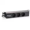 Equip 3-fach Französische Power Distribution Unit 10 Zoll 1U Kunststoff 250V 16A