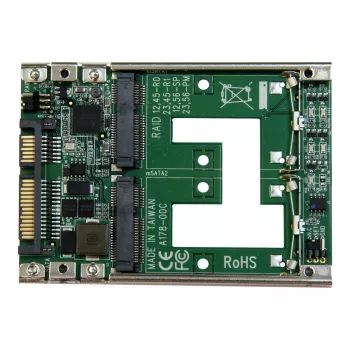 StarTech.com Dual mSATA SSD zu 2,5 inch SATA RAID Adapter Konverter
