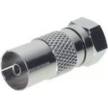 Adapter ShiverPeaks IEC-Buchse auf F-Stecker Modell 85321-EC für TV- und Antennenanschlüsse