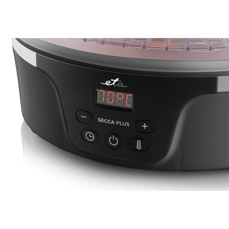 ETA | Dörrautomat | Leistung 380 W | Anzahl der Einschübe 8 | Integrierter Timer | Schwarz