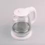 Elektro-Wasserkocher Maestro MR-055 Weiß — 1 L, 1100 W, Glasgehäuse, Hintergrundbeleuchtung, Wasserstandsanzeige