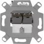 Netzwerk Wanddose Rutenbeck UM-Cat.6A iso 10G-MD 2 Up 0 — Cat.6A Keystone-Buchse, geschirmt, 2-fach