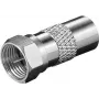 Goobay 67319 Kabelverbinder F-Stecker > Koaxial-F-Buchse Edelstahl (67319)