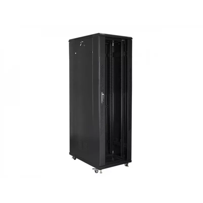 Lanberg | 19-Zoll-Freistehender Rackschrank 42U/800x1000 (Flat Pack) | FF01-8042-12B | Schwarz