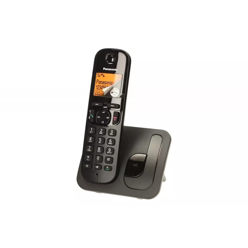 Panasonic KX-TGC 210 PDB DECT-Telefon Schwarz mit Rufnummernanzeige
