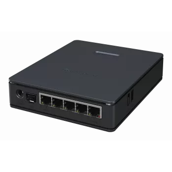 Router MikroTik hAP ax S — Dualband 2,4/5 GHz, 1800 Mbit/s, 5x Ethernet (inkl. 2,5G), PoE, schwarz