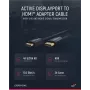 Clicktronic Casual DisplayPort/HDMI™ Adapterkabel, 2 m - Ultra-Hochgeschwindigkeitskabel - DisplayPort/HDMI™ - 4K@60Hz (44924)
