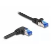 Netzwerkkabel DeLOCK RJ45 Cat.6A S/FTP 0,5 m Schwarz