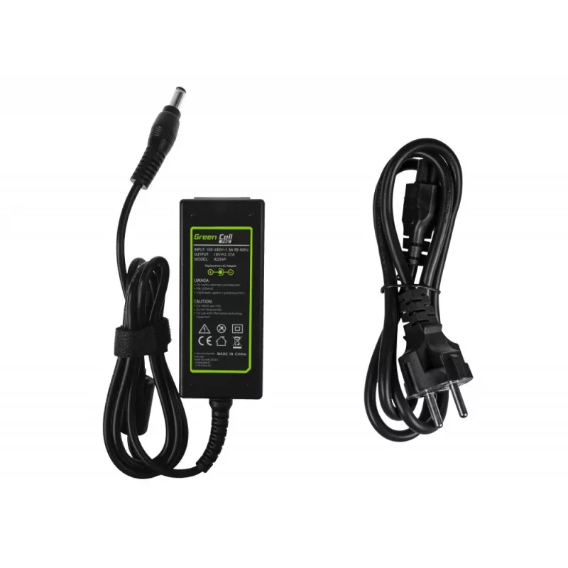 Grün Cell AD54P Netzteil/Toshiba Satellite 19V 2.37A 45 W Schwarz