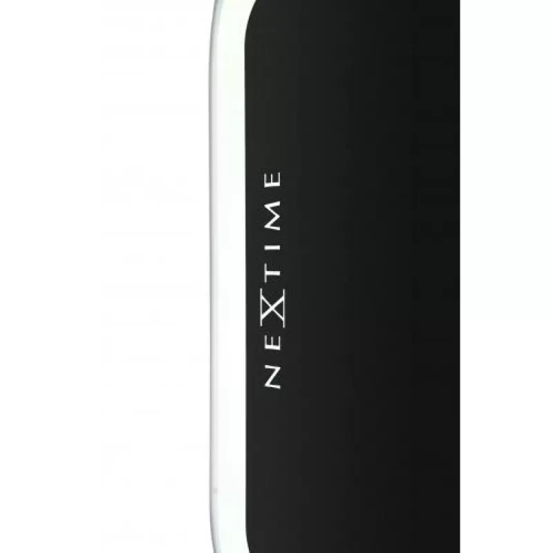 NeXtime Wanduhr 3072zw Thumbs up, 40,5x41 cm, Wand, Schwarz/Silber