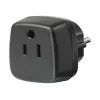Reiseadapter USA, Japan/geerdeter Stecker, Steckdosenadapter schwarz