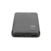 Powerbank Extralink EPB-098B 10000 mAh, LiPo, 2× USB-A + 1× USB-C, schwarz