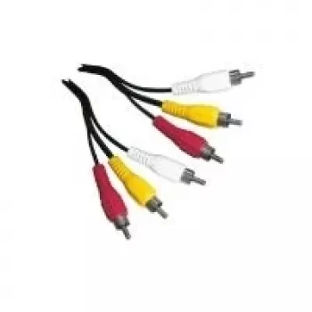 Composite-Video-Kabel Schwaiger CIK5015 1,5 m 3 x RCA Schwarz