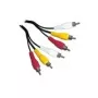Composite-Video-Kabel Schwaiger CIK5015 1,5 m 3 x RCA Schwarz