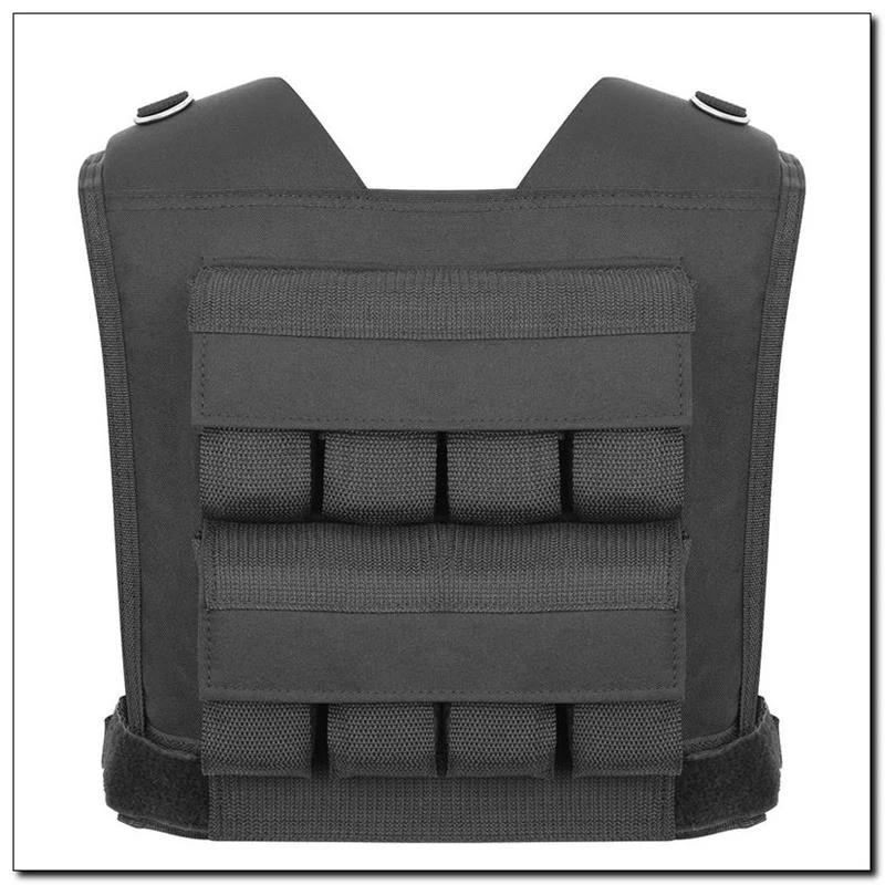 HMS Fitness KTO16 Gewichtsweste Stahl Schwarz