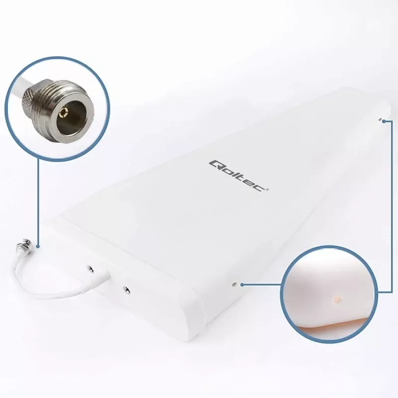 Qoltec 57043 4G LTE DUAL Antenne | 14 dBi | omnidirektional | Außenbereich