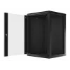 Wandmontierbarer Rack-Schrank LANBERG WF01-6618-10B, 18U, 600×600×907 mm, schwarz, 60 kg