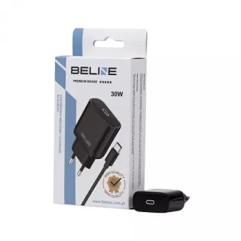 Ladegerät Beline Beli02176 30W USB-C mit USB-C-Kabel, schwarz