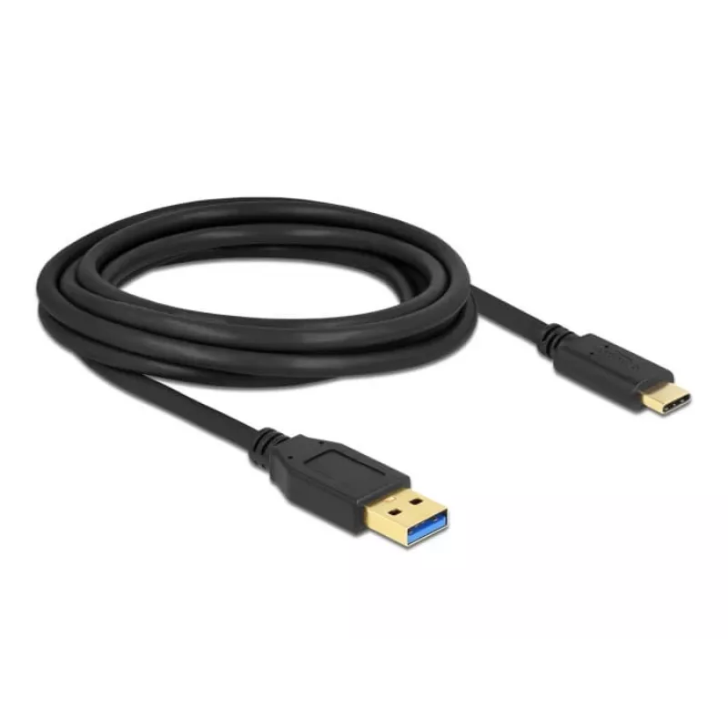USB-Kabel DeLOCK SuperSpeed USB 3.2 Gen 2 Typ-A auf Typ-C 3 m