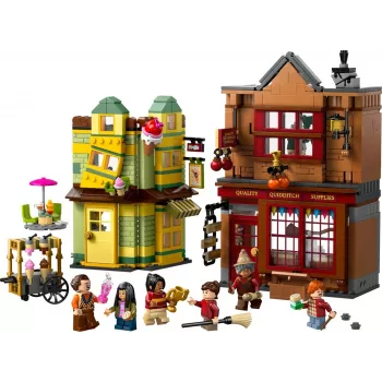 LEGO Harry Potter 76452 Quidditch Supplies Eiscremesalon Mini‑Build‑Set, 795 Teile, 6 Minifiguren, Alter 8+