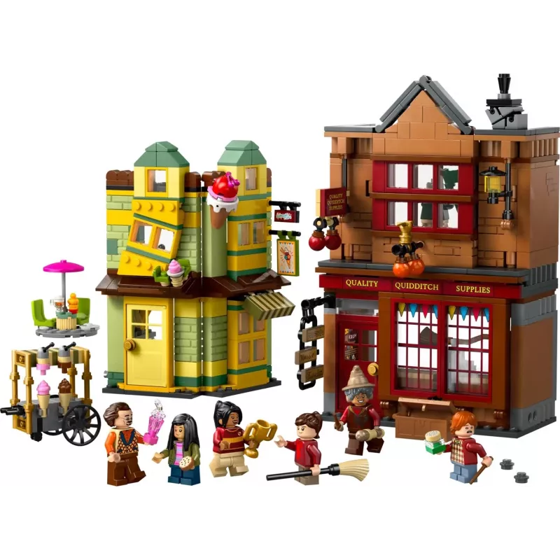LEGO Harry Potter 76452 Quidditch Supplies Eiscremesalon Mini‑Build‑Set, 795 Teile, 6 Minifiguren, Alter 8+