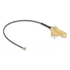 DeLOCK Antennenkabel SMA 90° PCB-Buchse Schottkoaxialkabel 0,15 m I-PEX MHF1 Schwarz Gold