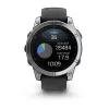Garmin Fenix E 3,3 cm (1,3 inch) AMOLED 47 mm Digital 416 × 416 Pixel Touchscreen Edelstahl Wi-Fi GPS (Satellit)
