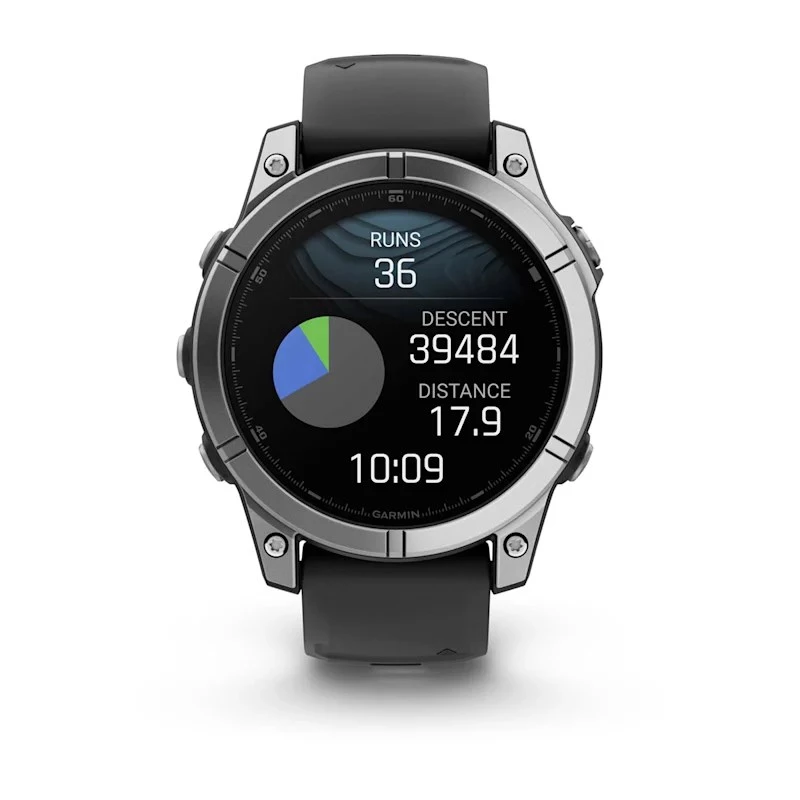 Garmin Fenix E 3,3 cm (1,3 inch) AMOLED 47 mm Digital 416 × 416 Pixel Touchscreen Edelstahl Wi-Fi GPS (Satellit)