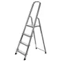 CORDA Haushalts-Aluminiumleiter 4 Stufen 000705 KRAUSE