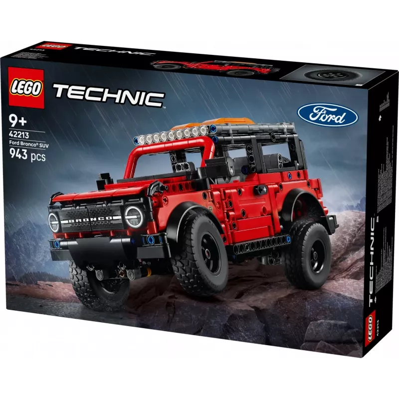 LEGO Technic Konstruktionsset Ford Bronco Off‑Roader 4x4 Modell 42213 — 943 Teile, Alter 9+