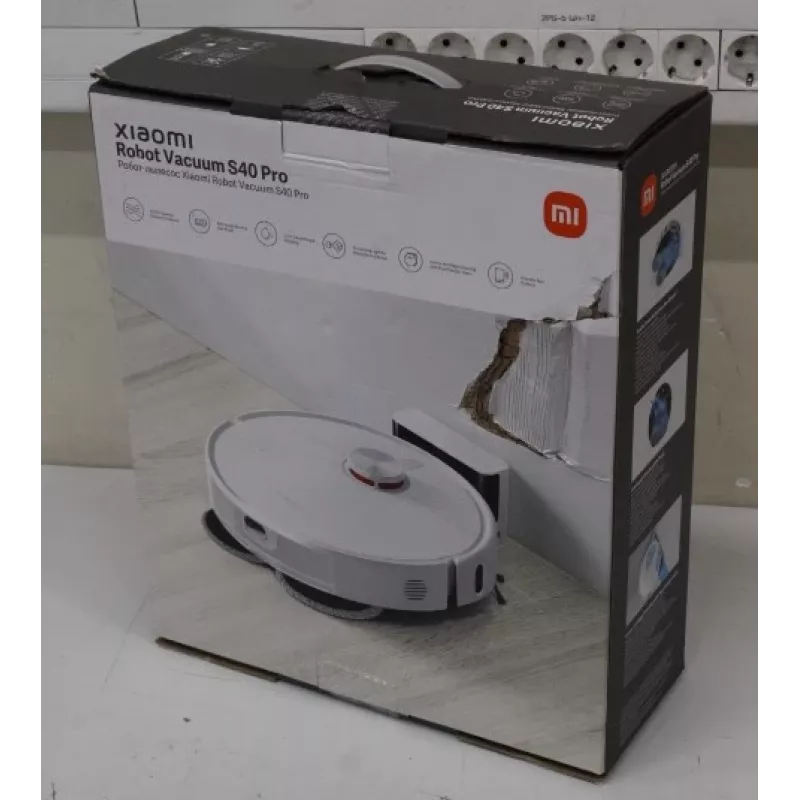 SALE OUT. Xiaomi Robot Vacuum S40 Pro EU | Xiaomi Robot Vacuum S40 Pro EU | Nass&Trocken | 5200 mAh | Staubkapazität 0,43 L | 15000 Pa | Weiß | BESCHÄDIGTE VERPACKUNG