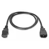 Digitus ASSMANN - Netzkabel - IEC 60320 C14 auf IEC 60320 C13 - AC 250 V - 1,2 m - geformt - Schwarz (AK-440201-012-S)