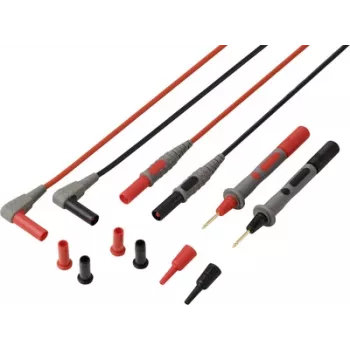 VOLTCRAFT MSL-850 Premium Silikon-Messleitung Goldkontakte 1,2 m 1 Paar (VC-17312690)